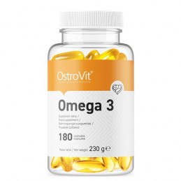 OstroVit Omega 3 180 Capsule Beneficiile Omega 3 ulei de peste: ofera un raport de 3:2 bazat pe dovezi de EPA:DHA, promovează fu