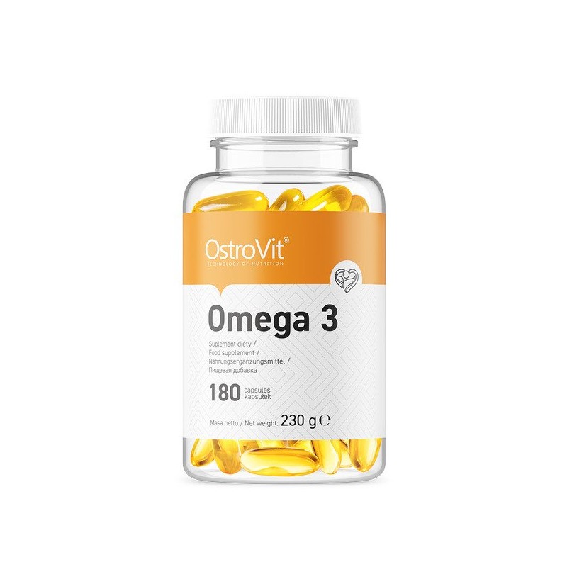 Promovează functia cardiovasculara sanatoasa, imbunătățește imunitatea, Omega 3, 180 Capsule Beneficiile Omega 3 ulei de peste: 