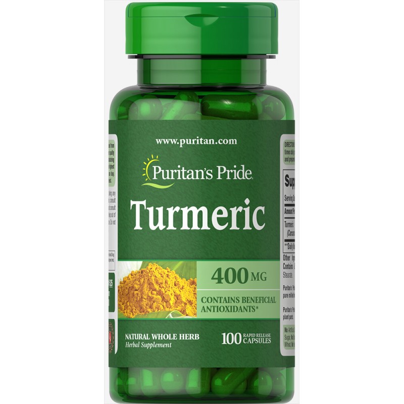 Puritan Pride Turmeric 400mg - 100 Capsule Beneficii ale turmericului: absorbtie mai buna a curcuminei, un remediu puternic pent