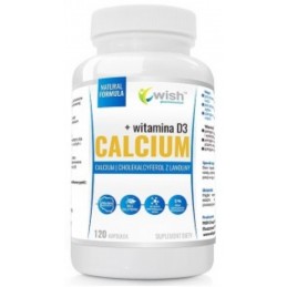 Wish Calcium 1000 mg + Vitamin D3 2000 - 120 Capsule BENEFICII CALCIU &amp; VITAMINA D: Vitamina D ajuta la mentinerea sanatatii