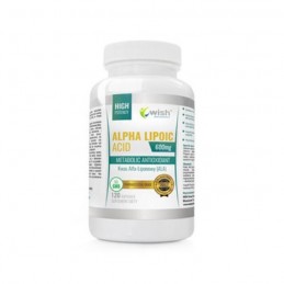 Alpha Lipoic Acid, 120 Capsule, Sprijina reducerea tesutului adipos, accelereaza metabolismul, intarzie procesele de imbatranire