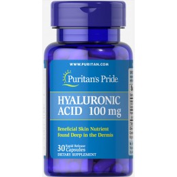 Puritan Pride Hyaluronic Acid 100mg - 30 Capsule (Acid hialuronic) ACID HIALURONIC BENEFICII: umplerea ridurilor, reduce aspectu
