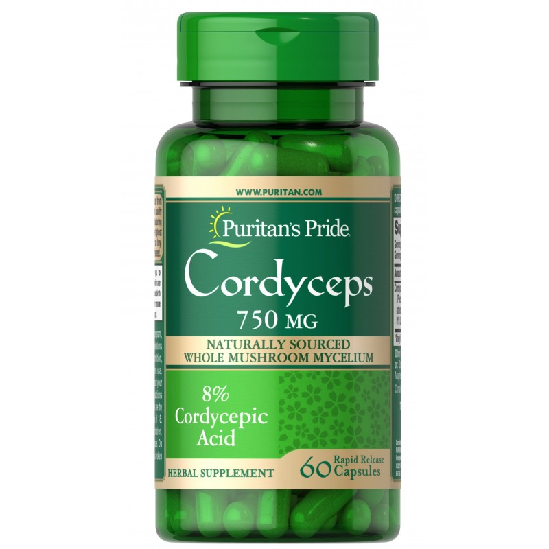 Cordyceps 750 mg, 60 Capsule, Imbunatateste energia, imbunatateste sanatatea inimii, echilibreaza nivelul colesterolului BENEFIC
