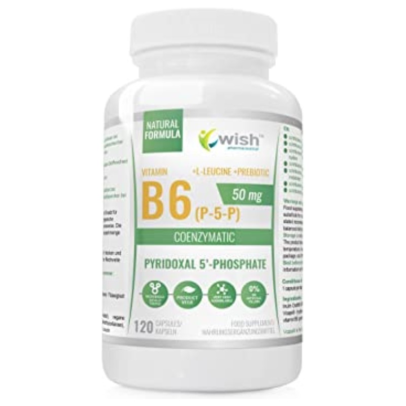 Reglarea metabolismului proteic, sprijin pentru sistemul imunitar, minimizarea oboselii, Vitamina B6 50 mg & Inulina, 120 Caps B