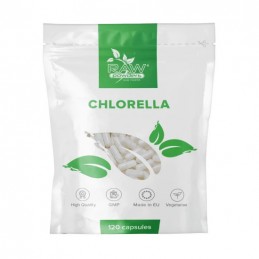 Raw Powders Chlorella 500mg - 120 Capsule BENEFICII CHLORELLA- ajuta la mentinerea functionarii normale a sistemului imunitar, c