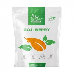 Raw Powders Goji Berry Pudra - 125 grame BENEFICII GOJI- ajuta la mentinerea functionarii normale a sistemului imunitar, joaca u