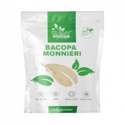 Raw Powders Bacopa Monnieri Pulbere - 125 grame Beneficii Bacopa Monnieri- contine antioxidanti puternici, poate reduce inflamat