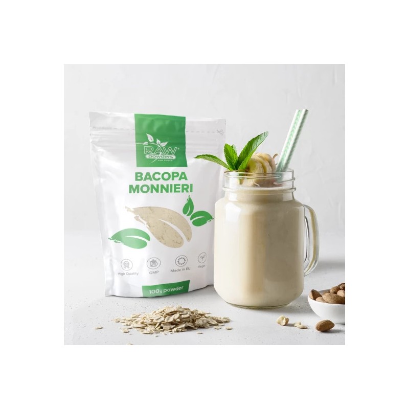 Raw Powders Bacopa Monnieri Pulbere - 125 grame - 2 | YEO