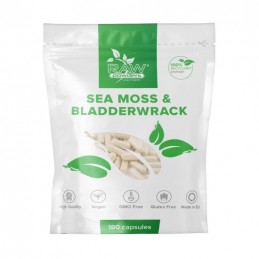 Muschi de mare & Bladderwrack 250mg - 180 Capsule (Sea Moss) Muschi de mare beneficii - ajuta la mentinerea functionarii normale