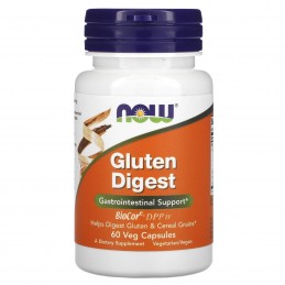 Gluten Digest, 60 Caps, Sprijin gastrointestinal, ajuta la digestia glutenului si a cerealelor, un supliment dietetic vegetarian