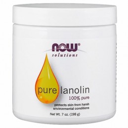 Now Solutions Lanolina 100% Pura - 198 grame (pentru aspectul pielii) BENEFICII LANOLINA- protejeaza pielea de conditiile dure d