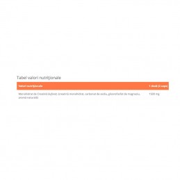 Creatina Alcalina 1500 - 120 Capsule, Megabol BENEFICII CREATINA ALCALINA: forma eficienta de creatina, sustine cresterea fortei