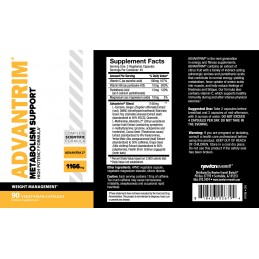 Advantrim Extreme Arzator Grasimi 90 Capsule Stimulează metabolismul și sprijină imunitatea: ardeți grăsimea, stimulează metabol