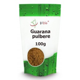 ViVio Guarana Mielona pulbere 100g BENEFICII GUARANA- energizeaza organismul; sustine buna functionare a sistemului nervos centr
