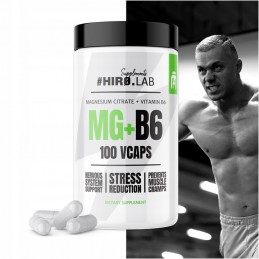 HiroLab Magneziu Citrat + Vitamina B6 100 capsule - Suport muscular BENEFICII MAGNEZIU CITRAT SI VITAMINA B6:  minimizeaza slabi