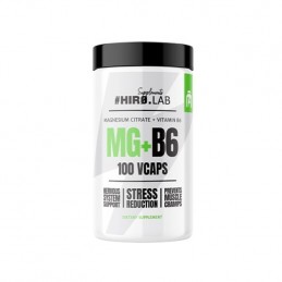 HiroLab Magneziu Citrat + Vitamina B6 100 capsule - Suport muscular BENEFICII MAGNEZIU CITRAT SI VITAMINA B6:  minimizeaza slabi