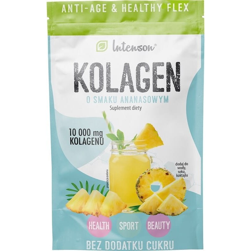 Colagen hidrolizat 1 pliculet 10.000mg Ananas, Reduce liniile fine si ridurile, imbunatateste hidratarea si fermitatea pielii Be