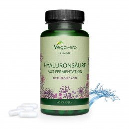 Vegavero Acid Hialuronic, 600mg, 60 Capsule Acid Hialuronic Beneficii: umplerea ridurilor, reduce aspectul ridurilor, repararea 