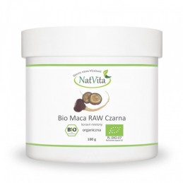 NatVita Maca Bio Raw neagra 100g BENEFICII MACA- ajuta la cresterea libidoului, benefic in reducerea disfunctiei erectile, benef