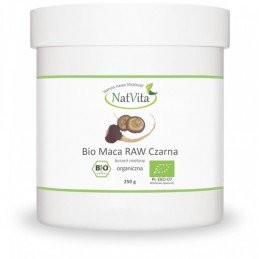 NatVita Maca Bio Raw neagra 250 g BENEFICII MACA- ajuta la cresterea libidoului, benefic in reducerea disfunctiei erectile, bene