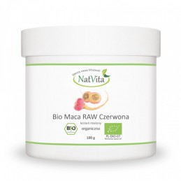 NatVita Maca Bio Raw rosie 100g BENEFICII MACA- ajuta la cresterea libidoului, benefic in reducerea disfunctiei erectile, benefi