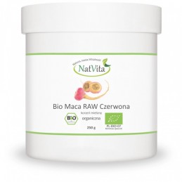 NatVita Maca Bio Raw rosie 250g BENEFICII MACA- ajuta la cresterea libidoului, benefic in reducerea disfunctiei erectile, benefi