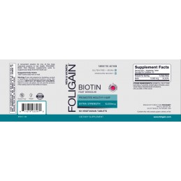 Foligain Biotina Regenerare Par 10,000mcg cu dizolvare rapida (aroma de cireșe) - 60 Tablete BENEFICIILE SUPLIMENTULUI- Sprijină