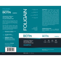 Foligain Sampon de intinerire cu biotina 473ml (pentru par) Samponul intineritor cu biotina, amestecat cu ingrediente organice d