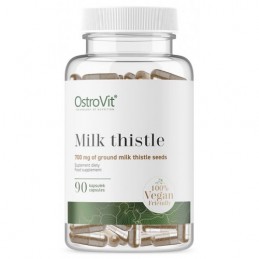 Armurariul VEGE 90 Capsule, Milk Thistle VEGE, OstroVit Beneficii Armurariu: elimina toxinele, sustine confortul hepatic, detoxi