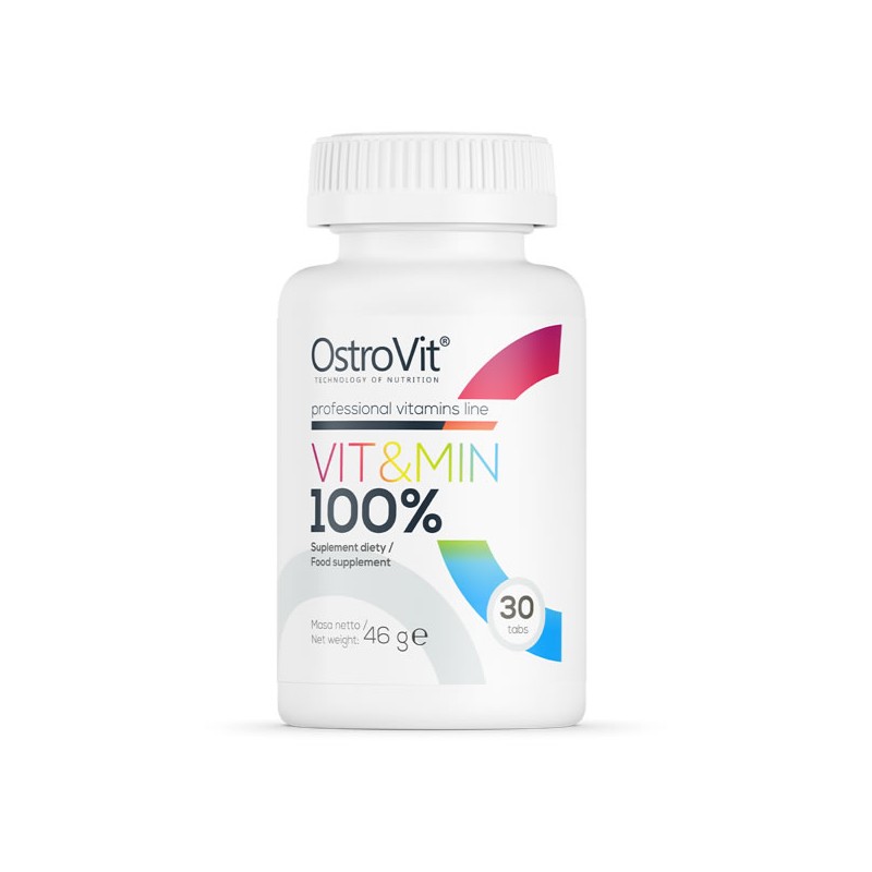 OstroVit 100% Vitamin 30 Tablete – Multivitamine Zilnice 100% Vit&amp;Min Beneficii: ofera micronutrientii necesari fiecarui spo