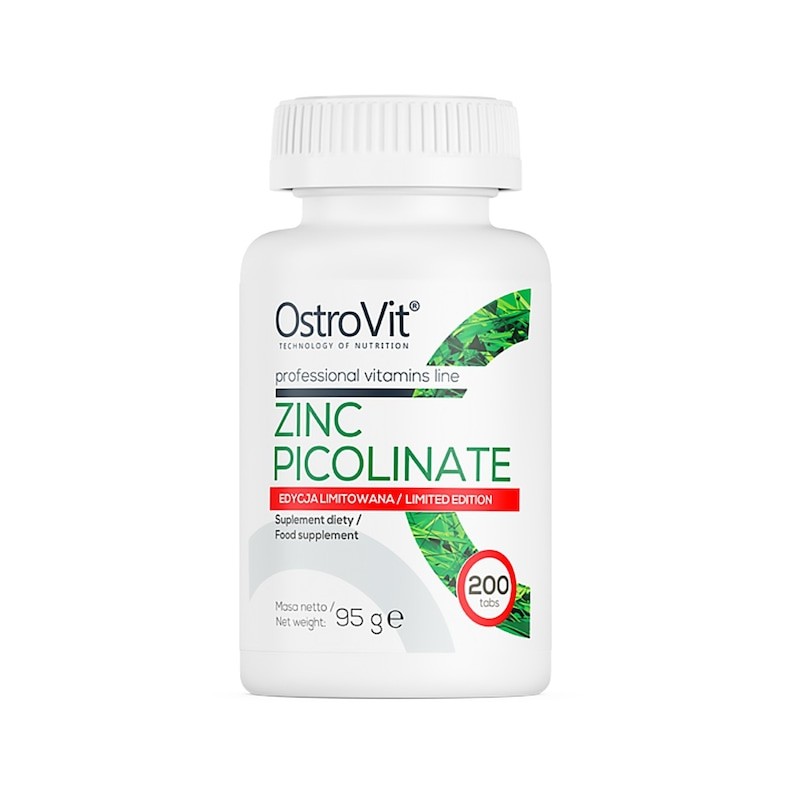 Imbunatateste sistemul imunitar, Zinc Picolinate 200 tabs LIMITED EDITION (editie limitata) Beneficii Zinc: se absoarbe usor in 