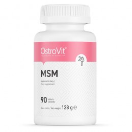 OstroVit MSM 90 Tablete (Metilsulfonilmetan), articulatii inflamate, sinteza colagen, riduri Beneficii MSM: permite muschilor si
