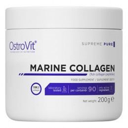 Intarirea sintezei fibrelor de colagen, Marine Collagen, peptide colagen marin din peste, pudra, 200 grame Beneficii Colagen mar