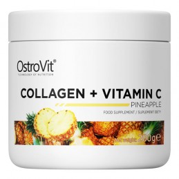 OstroVit Colagen Hidrolizat + Vitamina C, pulbere, piersici, 200 grame Beneficii Colagen + Vitamina C: OstroVit Collagen + Vitam