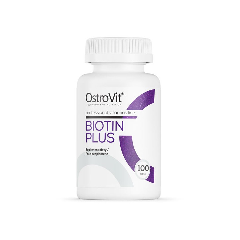 Importanta pentru par, piele si sanatatea unghiilor, nutrient esential, Biotin Plus 100 Tablete Beneficii Biotina: importanta pe