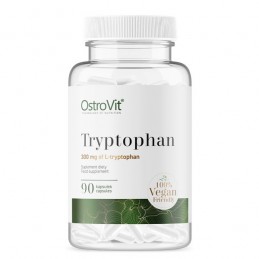 Tryptophan VEGE, L-Triptofan, 90 Capsule, OstroVit Beneficii Triptofan: tulburare somn și insomnie, in caz de depresie, anxietat