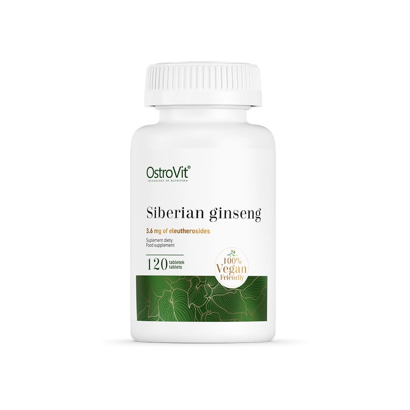 Supliment alimentar Siberian Ginseng 120 Tablete, Ostrovit Beneficii Ginseng: tonic sexual, ajuta disfunctia erectila, creste li