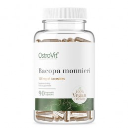 Bacopa Monnieri extract Vege 250 mg 90 Capsule, OstroVit Beneficii Bacopa Monnieri- contine antioxidanti puternici, poate reduce