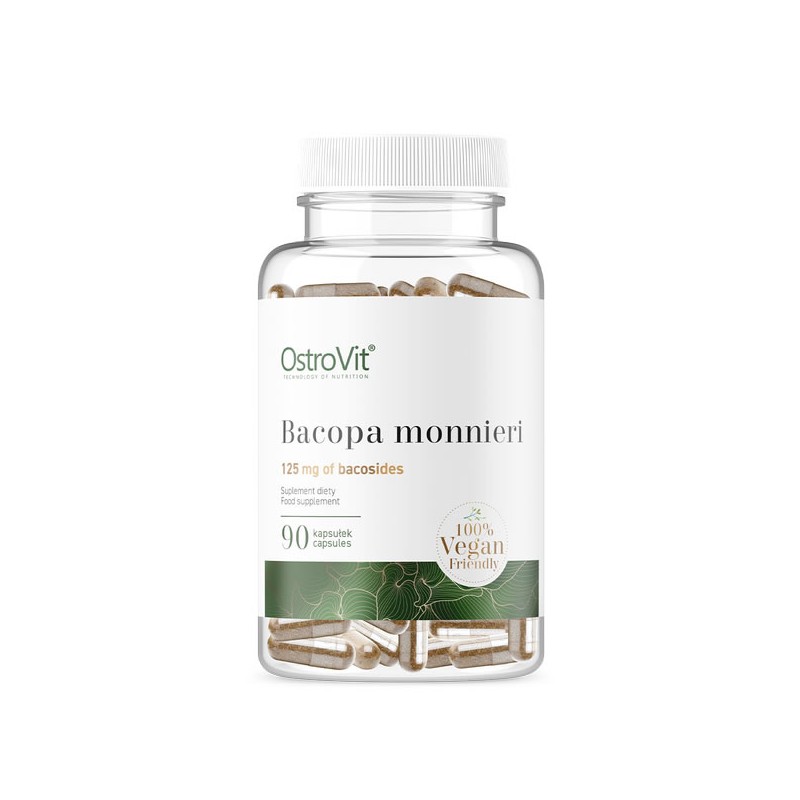 OstroVit Bacopa Monnieri VEGE, 90 Capsule Beneficii Bacopa Monnieri: contine antioxidanti puternici, poate reduce inflamatia, po