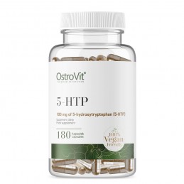 5-HTP VEGE 100 mg 180 Capsule (ajuta la atenuarea anxietatii si stresului, creste natural nivelul de Serotonina) Beneficii 5-HTP