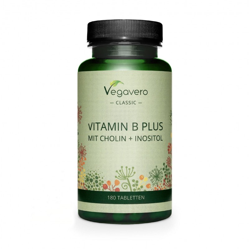 Vegavero Vitamina B Plus + Colina 180 Tablete