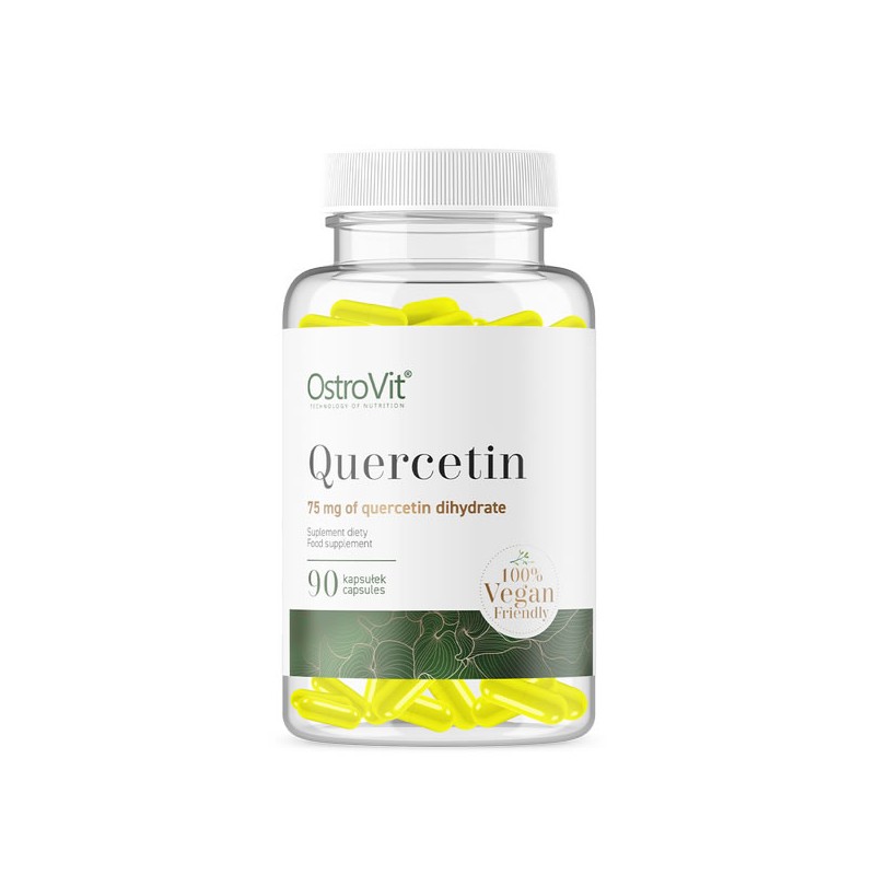 Quercetina 75 mg, 90 Capsule- Supliment pentru imunitate Beneficii Quercetin: ajuta la sustinerea sistemului imunitar, poate red