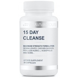 Vitaviva 15 Day Cleanse (detoxifiere timp de 15 zile) BENEFICII- formulă de putere maximă care conține mai multe laxative natura