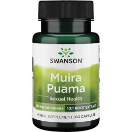Swanson Muira Puama 250mg 60 Capsule – Libido & Potenta Beneficii Radacina Muira Puama: imbunatateste functia erectila, facilite