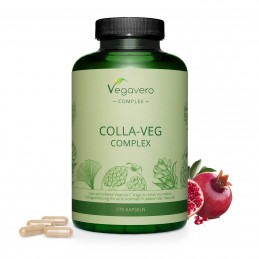 Vegavero Collagen Complex Vegan 270 Capsule 100% vegan - nu este din substanțe de origine animala. Contine L-Lizină HCL, L-Proli