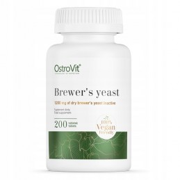 Brewer's yast Drojdie de bere 400 mg 200 Tablete, OstroVit Beneficiile drojdiei de bere: imbunatateste zaharul din sange, intare