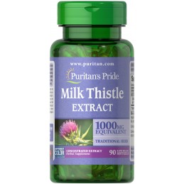 Milk Thistle 4:1 Extract 1000mg - 90 capsule, sustine functia hepatica, protejeaza si reface celulele hepatice Beneficii MILK TH