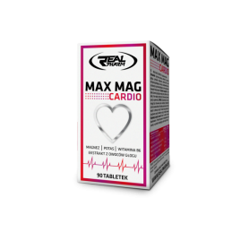 Real Pharm, Max Mag Cardio - 90 tablete BENEFICII MAX MAG CARDIO- Potasiul participa la procesul de contractie a muschiului card