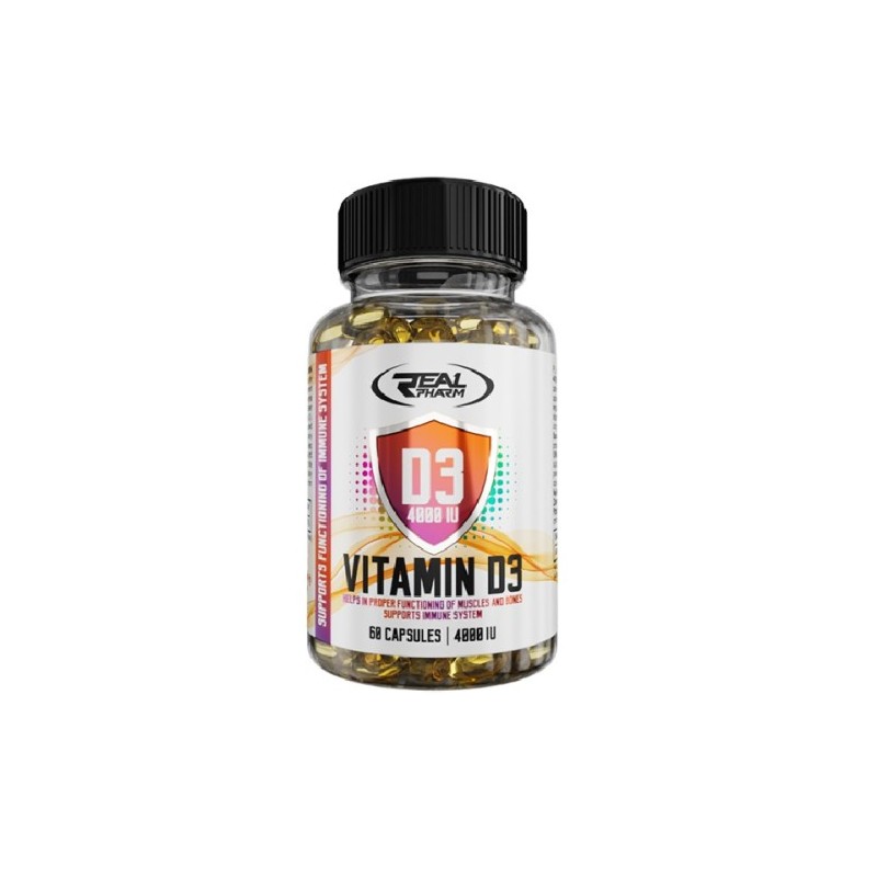 Vitamin D3 4000IU - 60 Capsule (creste rezistenta organismului, asigura o dezvoltare corespunzatoare a oaselor) BENEFICII VITAMI