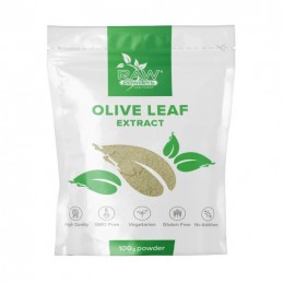 Raw Powders Olive Leaf Extract Powder 100 grame (Frunze de maslin) Beneficii Frunze de maslin extract: Contine 40% oleuropeina, 